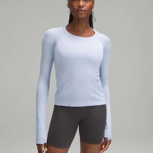 Lululemon Swiftly Tech Long Sleeve 2.0 Race Length Blue Linen